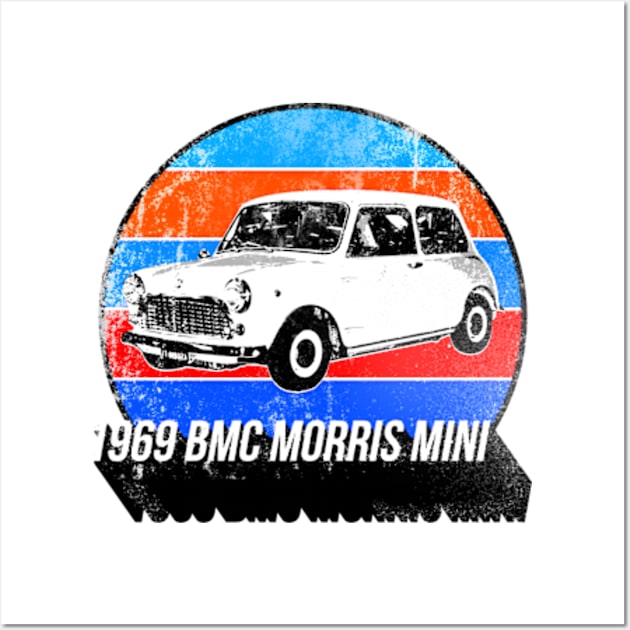 1969 BMC Morris Mini Wall Art by Worldengine